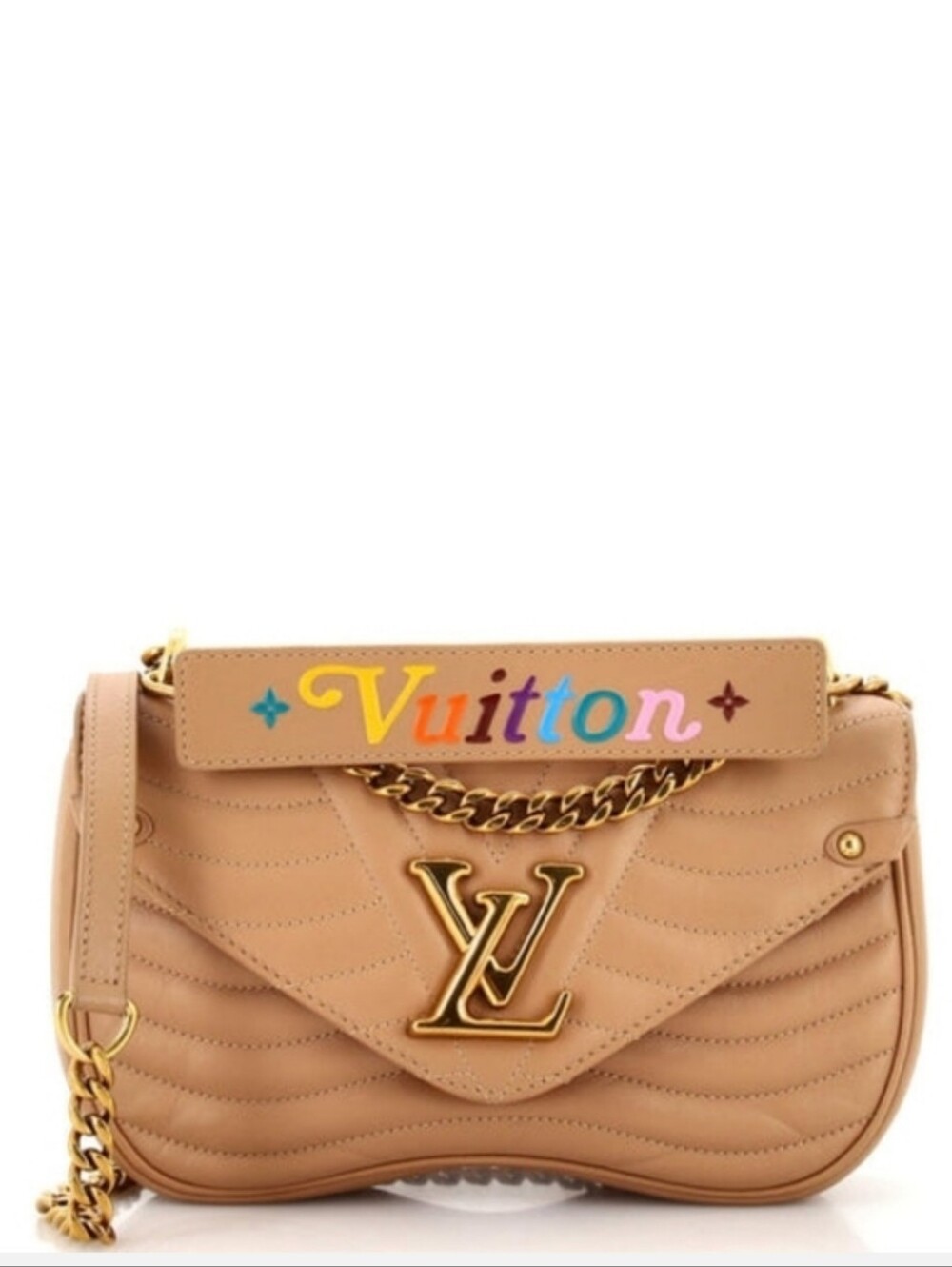 Like New! Authenticated LOUIS VUITTON NEW WAVE Chain Pochette PM